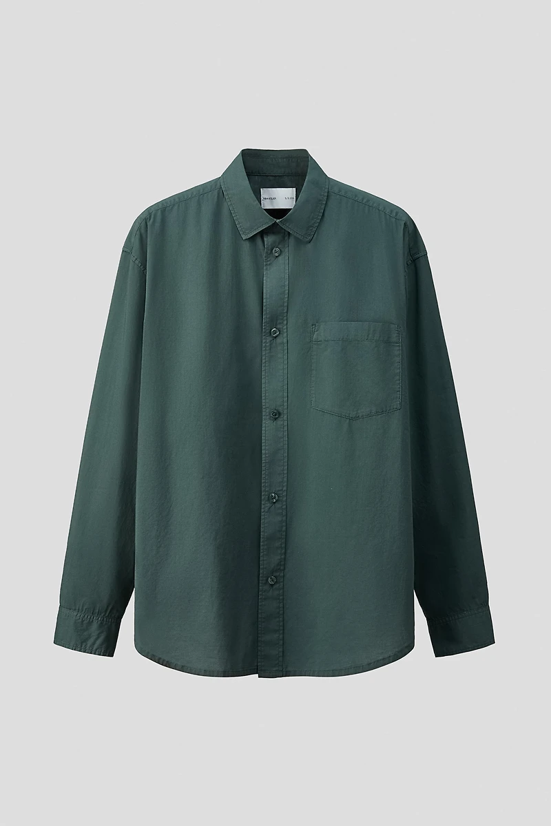 Loose-Fit Cotton Poplin Shirt