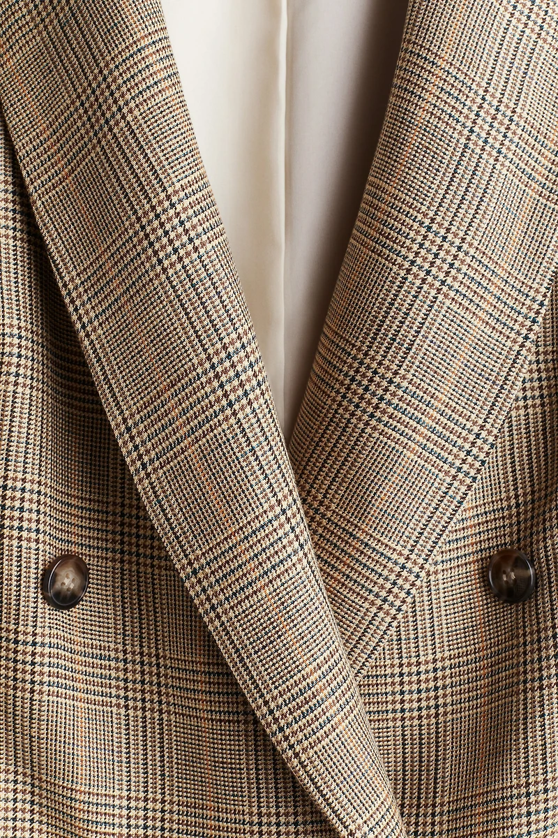 Linen-Blend Blazer