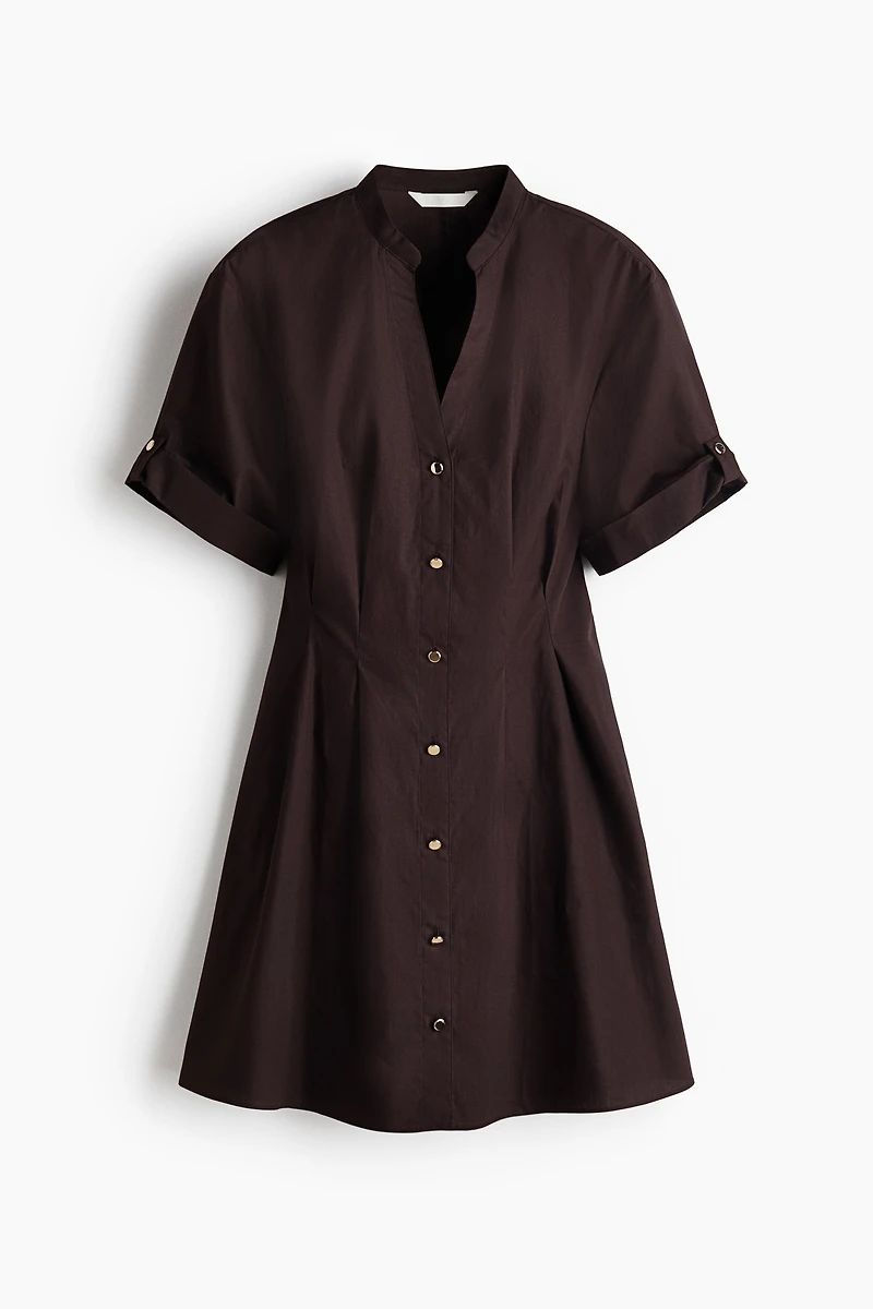 Shirt Dress with Tapered Waist