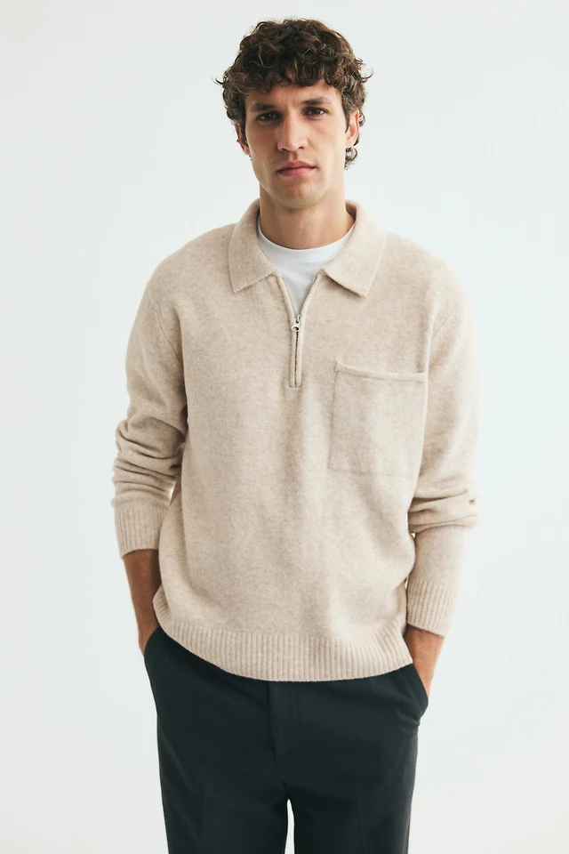 Regular-Fit Knit Polo Shirt
