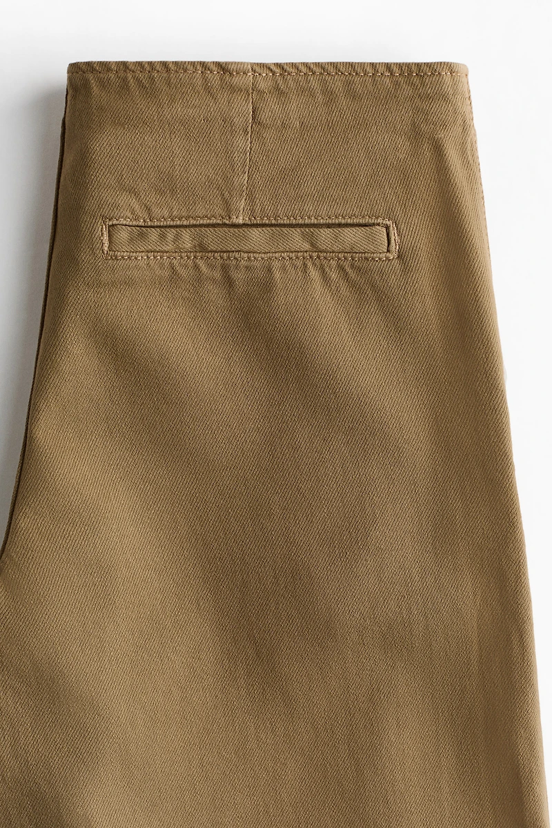 Wide-Leg Denim Pants