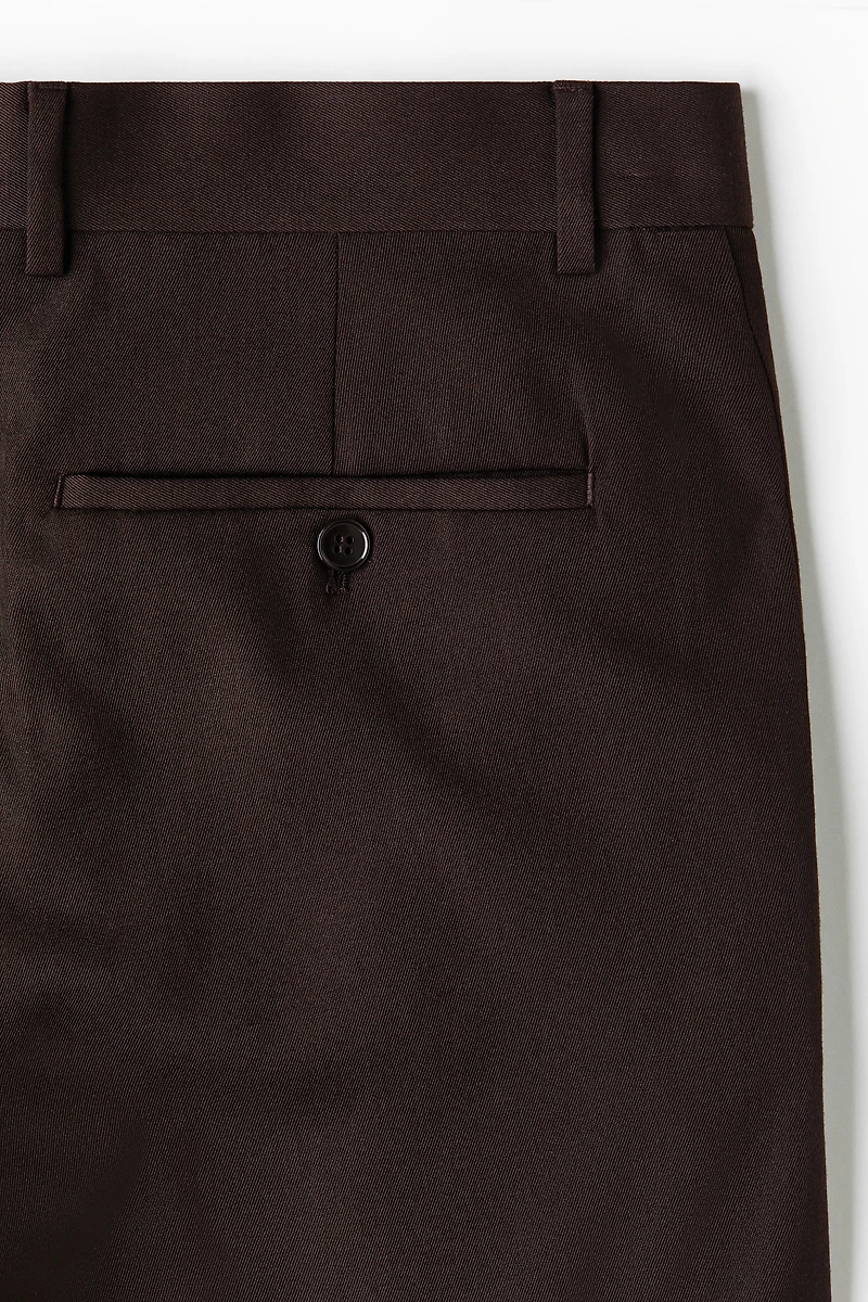 Loose-Fit Wool-Blend Suit Pants