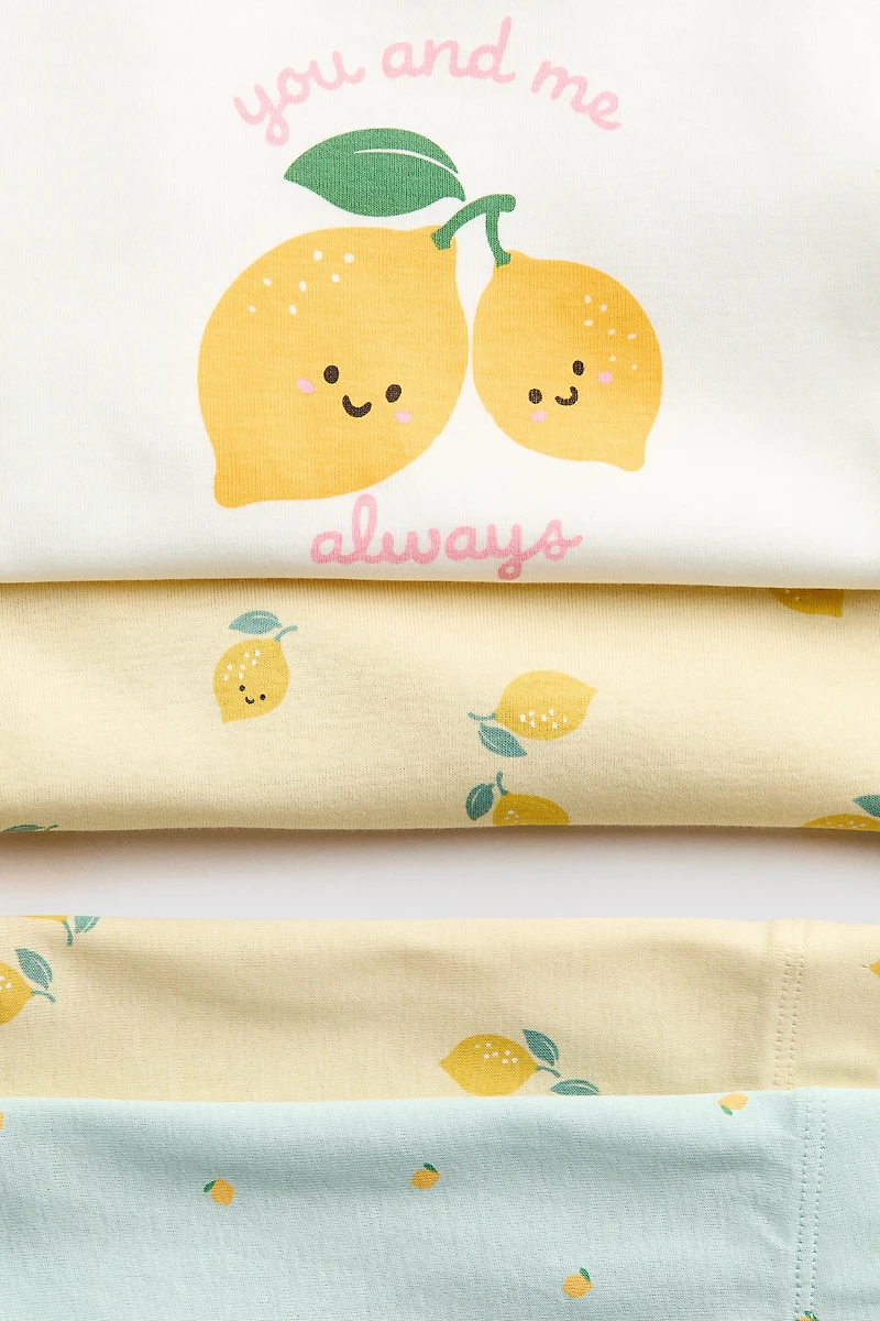2-pack Snug Fit Printed Jersey Pajamas
