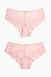 2-Pack Lace Hipster Briefs