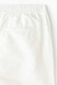 Short classique en lin mélangé