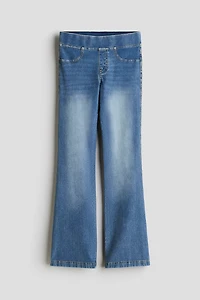 Jegging évasé façon denim