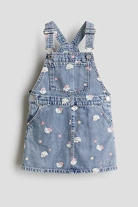 Embroidery-Motif Overall Dress