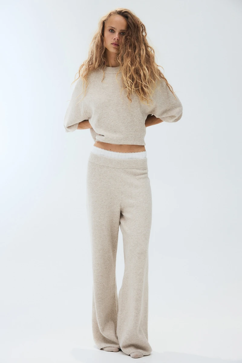Fine-knit Pants