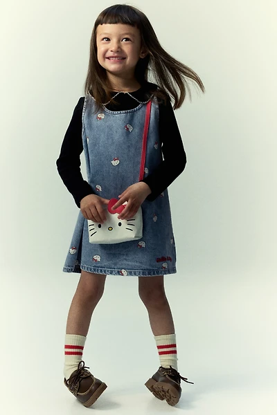 Printed Denim Dress