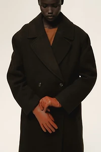 Manteau à fermeture croisée