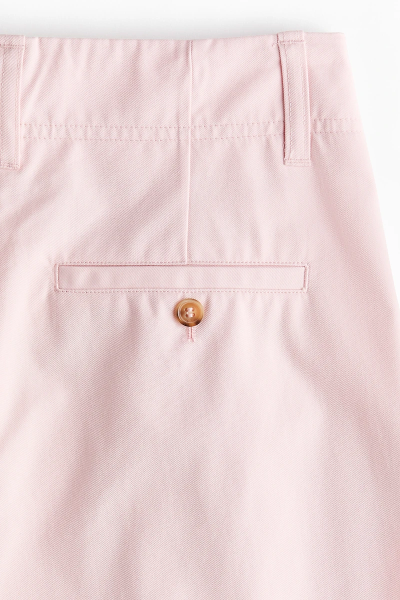 Belted Cotton Chinos