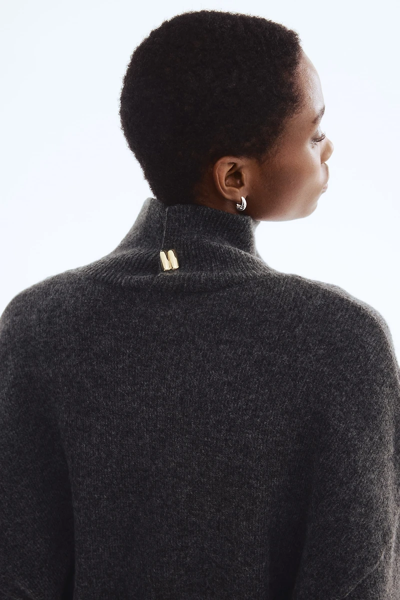 Oversized Mock-Turtleneck Sweater