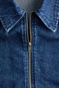 Denim Jacket with Collar