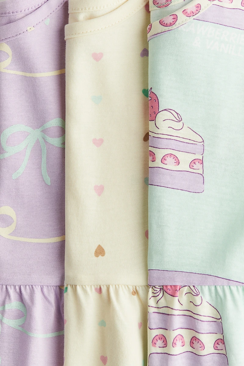 3-pack Printed Cotton Dresses