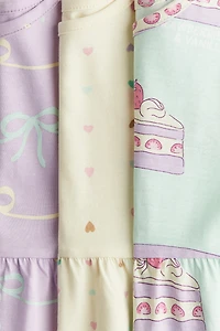 3-pack Printed Cotton Dresses