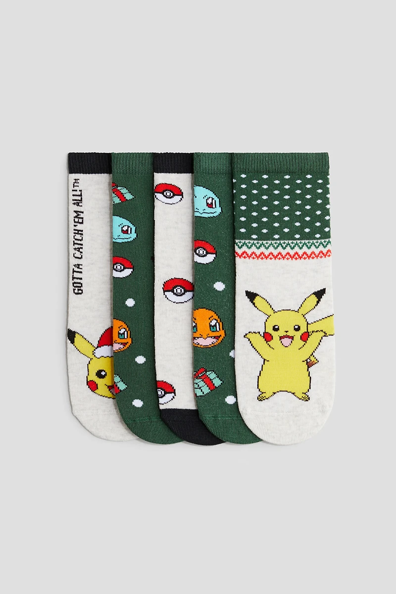 5-Pack Patterned Socks
