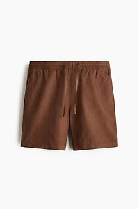 Relaxed-Fit Linen-Blend Shorts