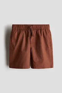 Linen-Blend Shorts