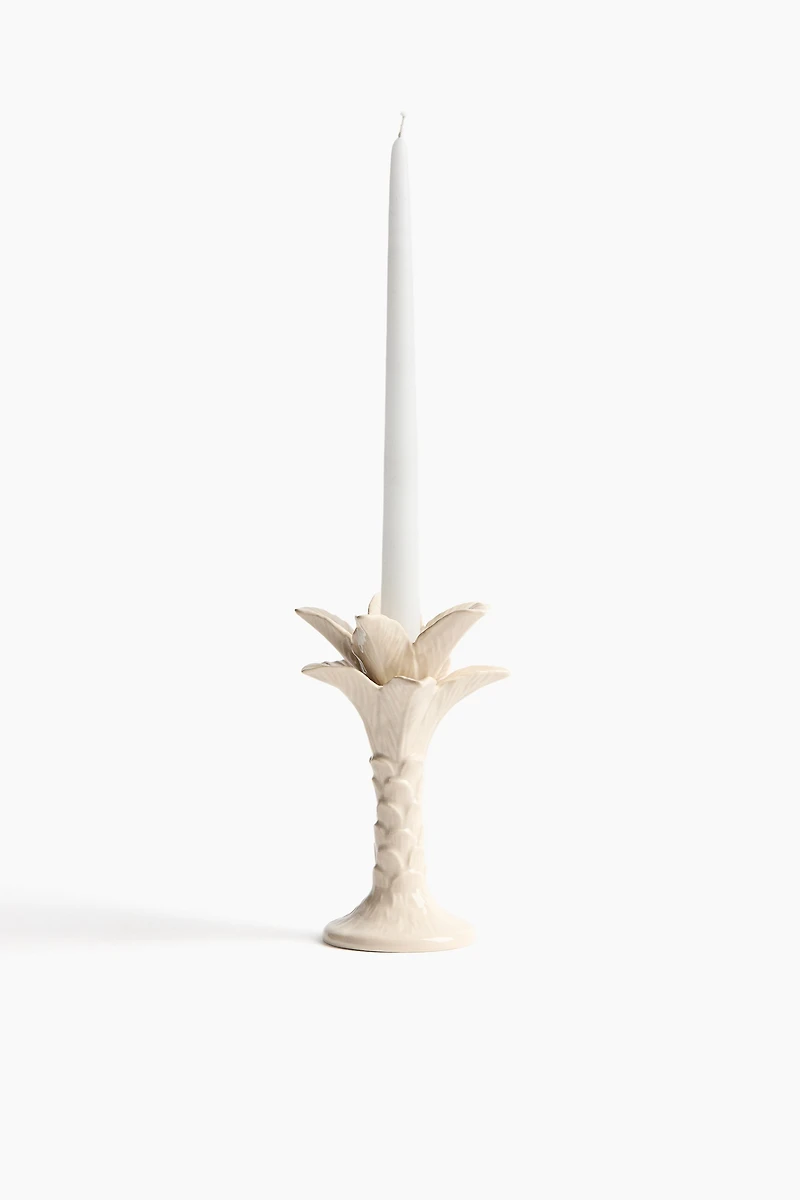Large Palm Tree Candlestick
