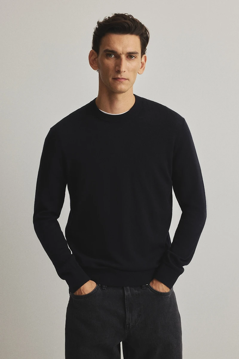 Regular-Fit Merino Wool Sweater