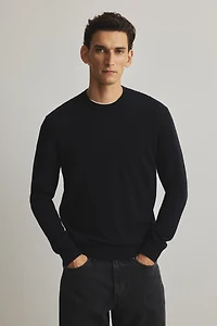 Regular-Fit Merino Wool Sweater