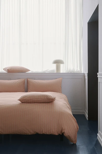 Striped King/Queen Duvet Cover Set