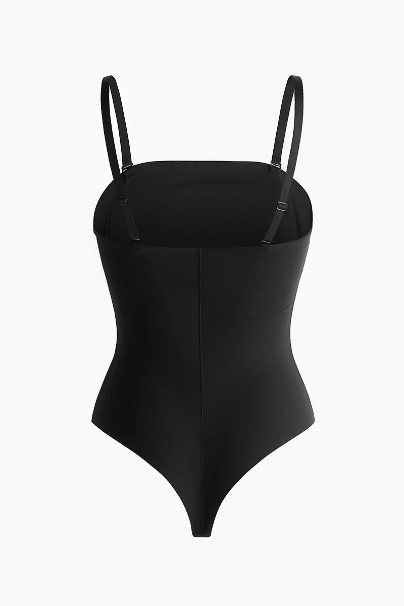 Light Shape Microfiber Thong Bodysuit