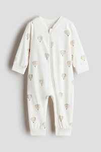 Patterned Pajama Jumpsuit