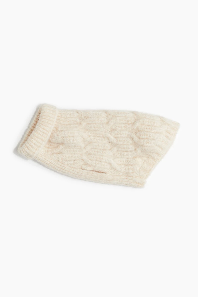 Cable-Knit Dog Sweater