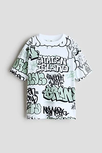 T-shirt ample imprimé