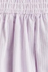 Robe nid d'abeille en crépon de coton