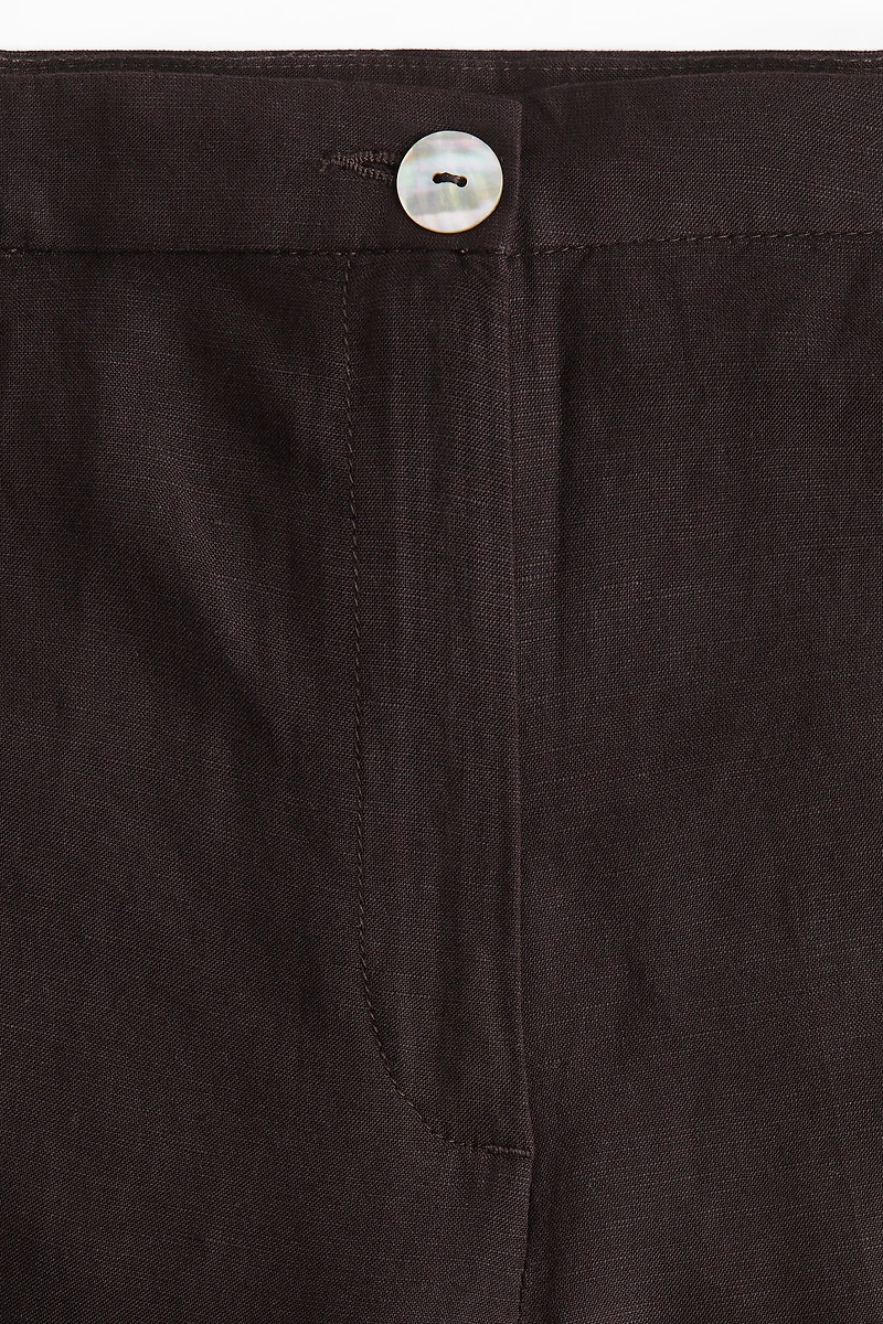 Linen-Blend Pants
