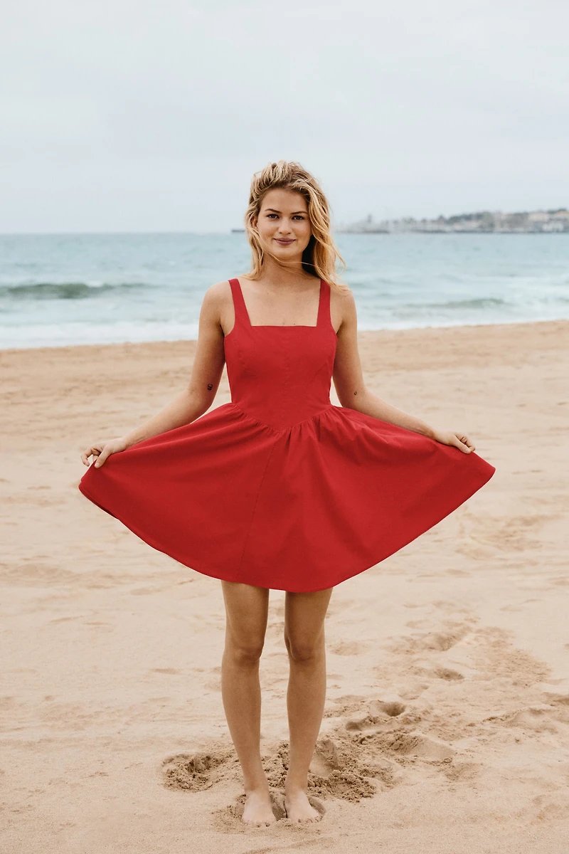 Dress with Flared Skirt