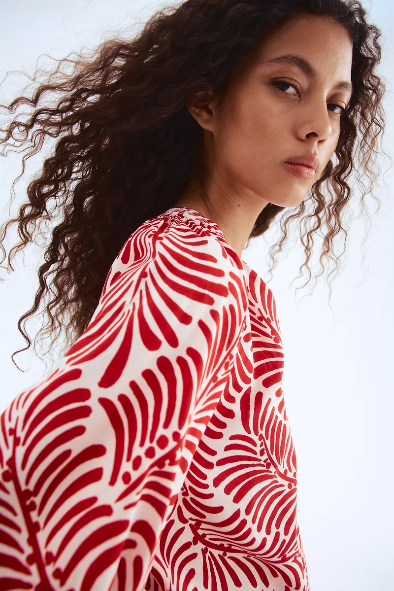 Blouse avec col sans rabat