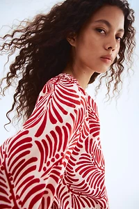 Blouse avec col sans rabat