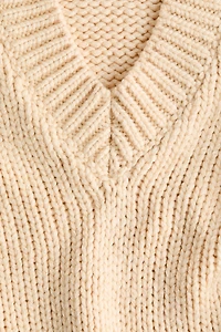 Knit V-Neck Sweater