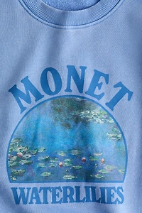 Oversized Sweatshirt with Printed Motif