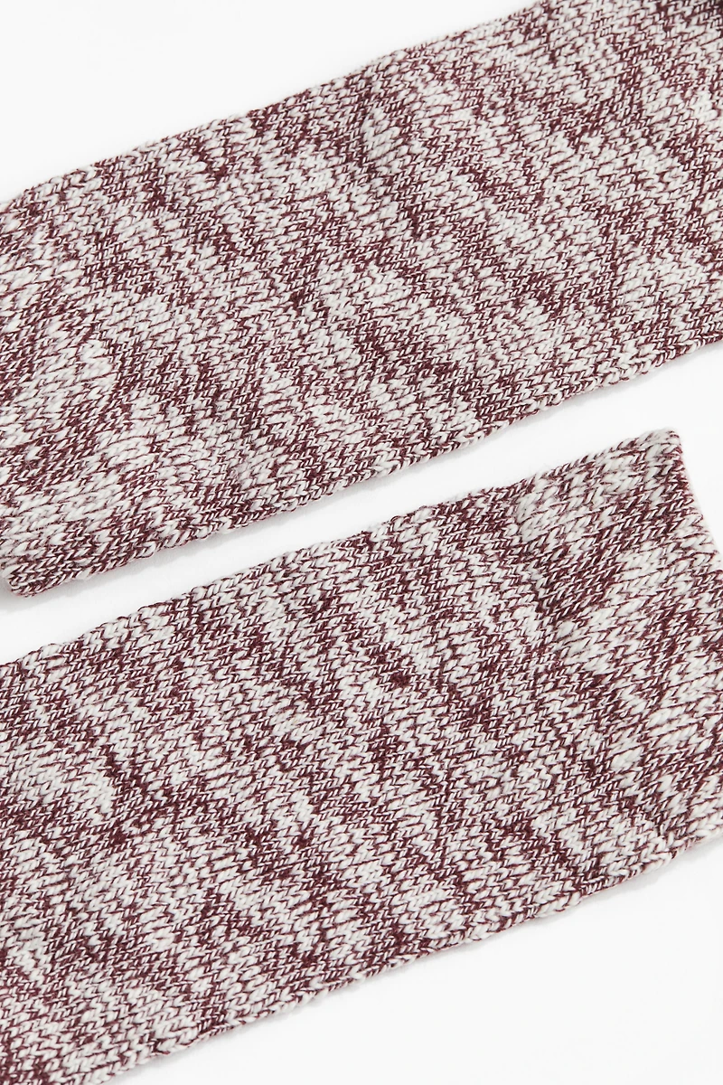 Rib-Knit Socks