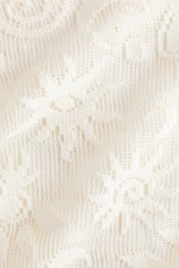 Pantalon en résille avec motifs