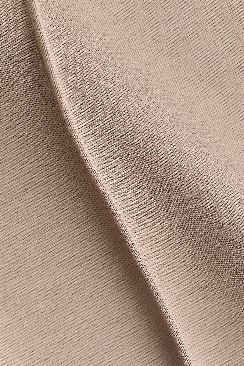 Crease-Front Jersey Pants