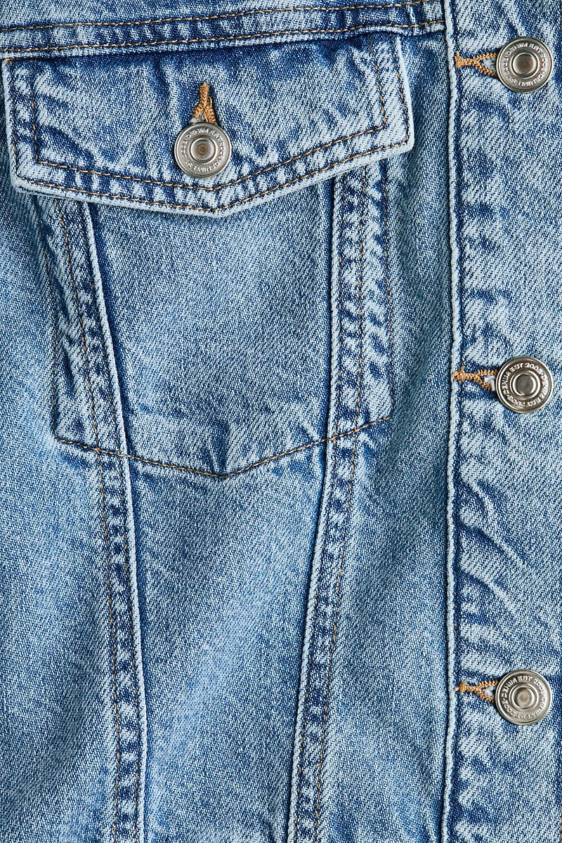 Denim Peplum Jacket