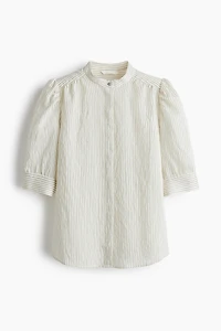 Puff-sleeved blouse