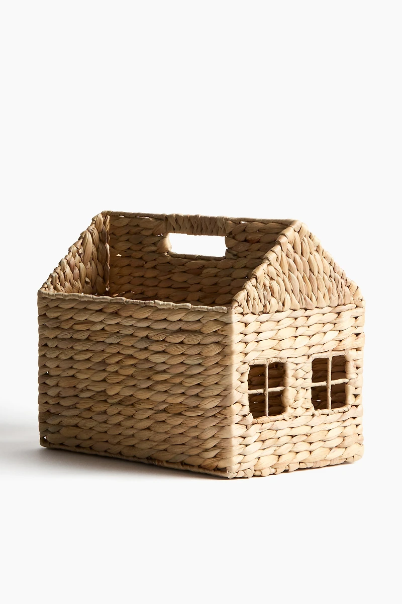 Panier de rangement tressé pour livres