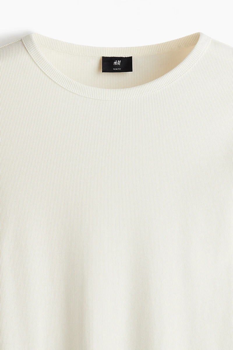 Slim-Fit Ribbed Shirt