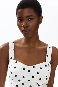Midi Dress with Flared Skirt