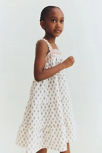 Cotton Muslin Shoulder-Strap Dress
