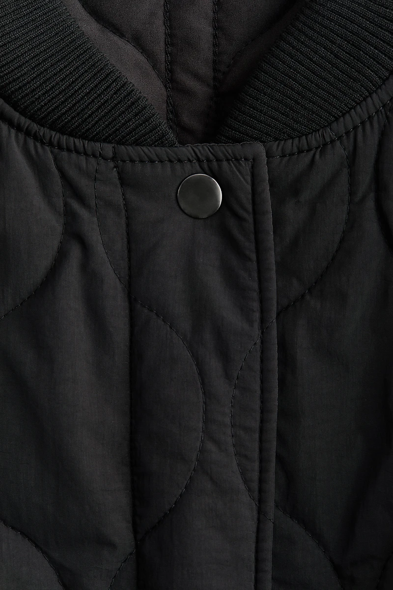 Quilted Bomber Jacket