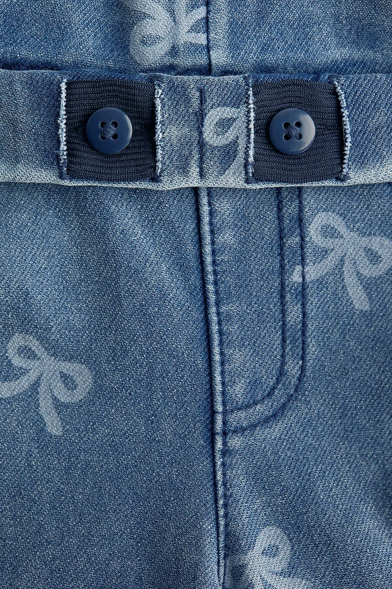 Wide Denim-look Pants