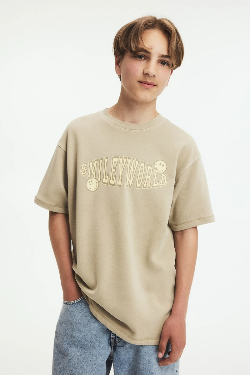 T-Shirt with Printed Motif