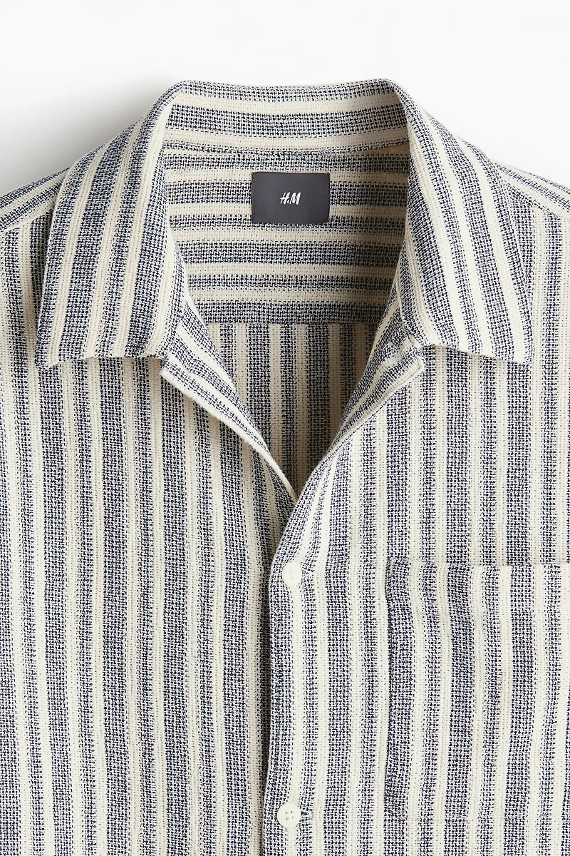 Chemise texturée coupe classique